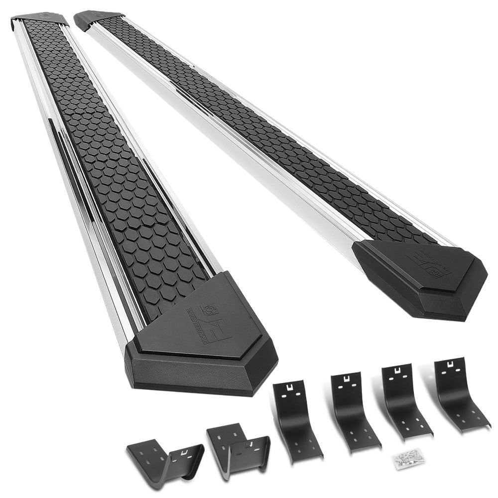 Metal J2 Honeycomb Pad Running Board Nerf Bar 09-18 Ram/19+ Classic Crew Cab J2-STEPB-ZTL-8257-SS