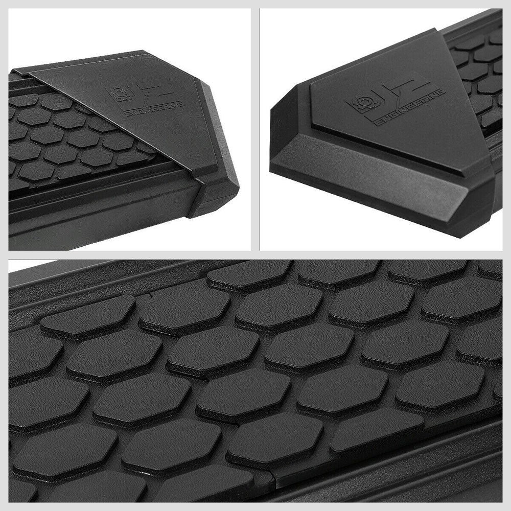 Black J2 Honeycomb Pad Running Board Nerf Bar 09-18 Ram 1500 Extended Cab J2-STEPB-ZTL-8258-SSBK