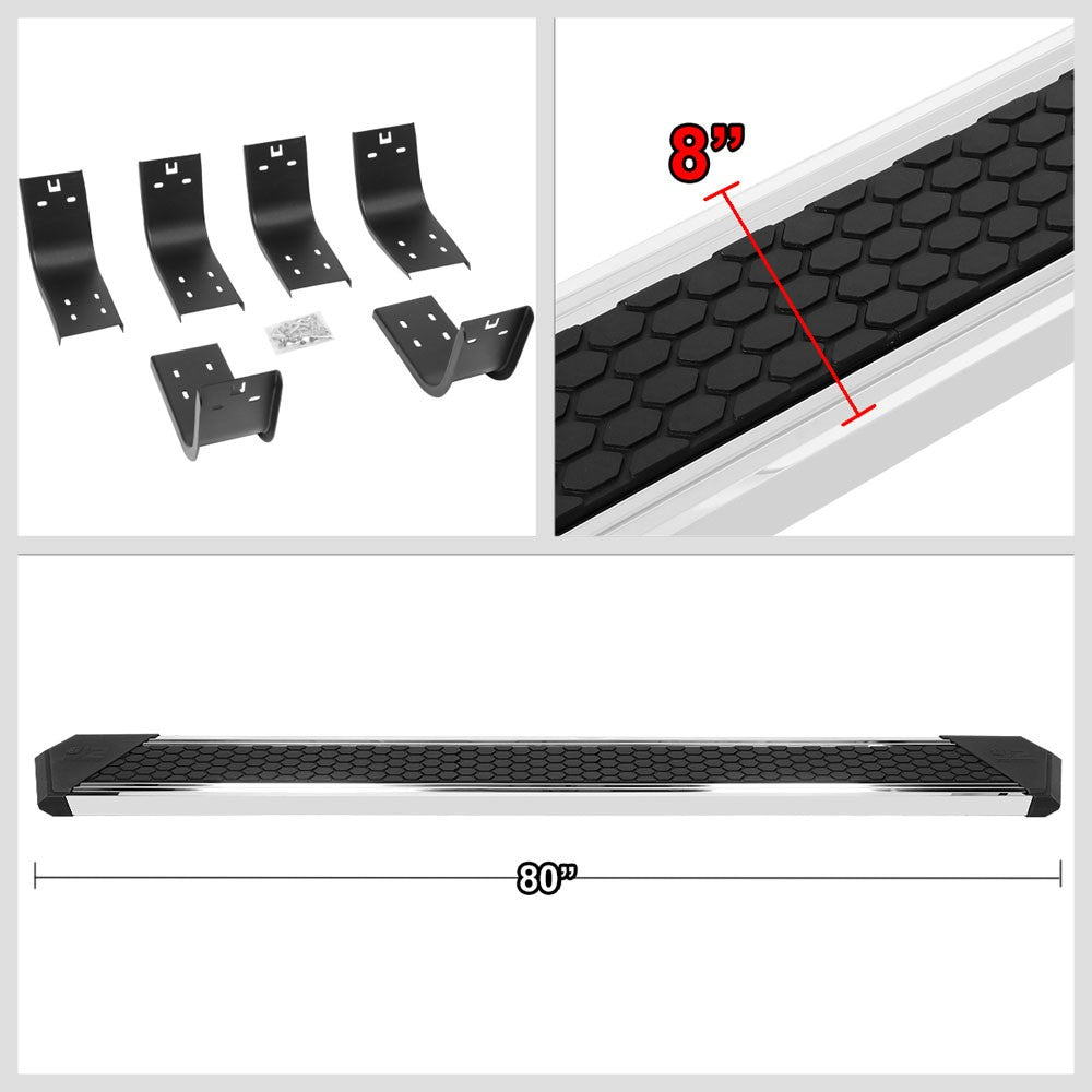 Metal J2 Honeycomb Pad Running Board Nerf Bar 09-18 Ram 1500 Extended Cab J2-STEPB-ZTL-8258-SS