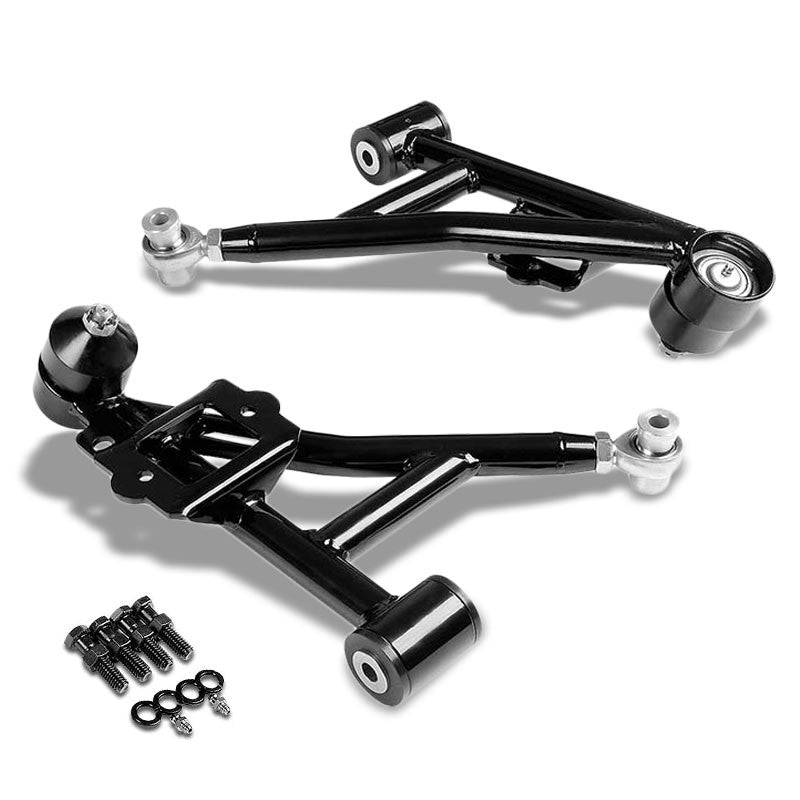 Black Front Lower Suspension Control Arm Kit For 93-02 Camaro/Firebird F-Body-Wheel Alignment-BuildFastCar