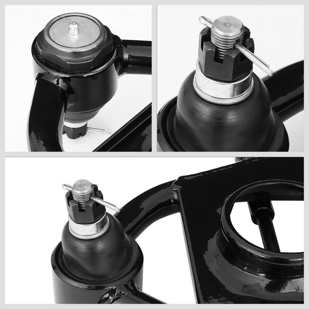 Black Steel Front Upper+Lower Control Arms Suspension Kit For 74-78 Mustang II