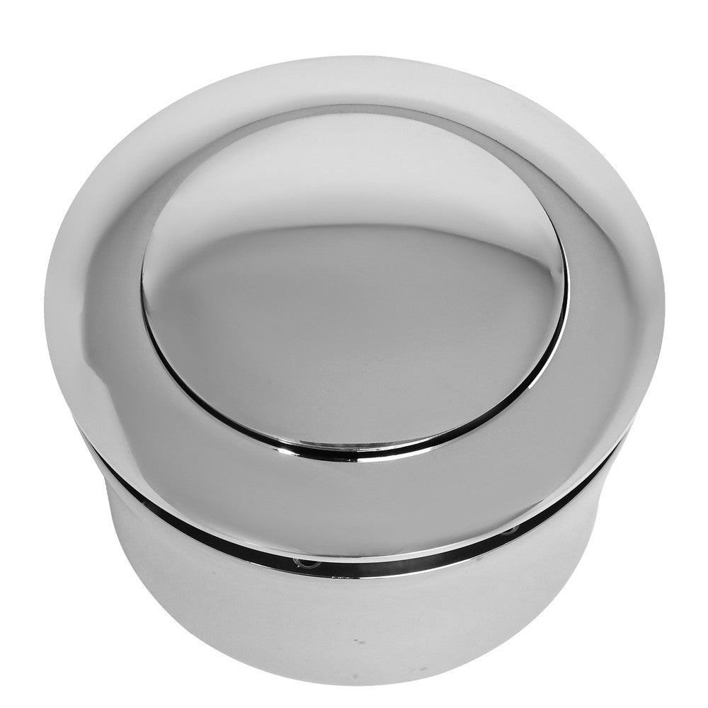 Chrome 9-Bolt Steering Column Wheel Hub Adapter Horn Button For 55-59 Chevy & GM