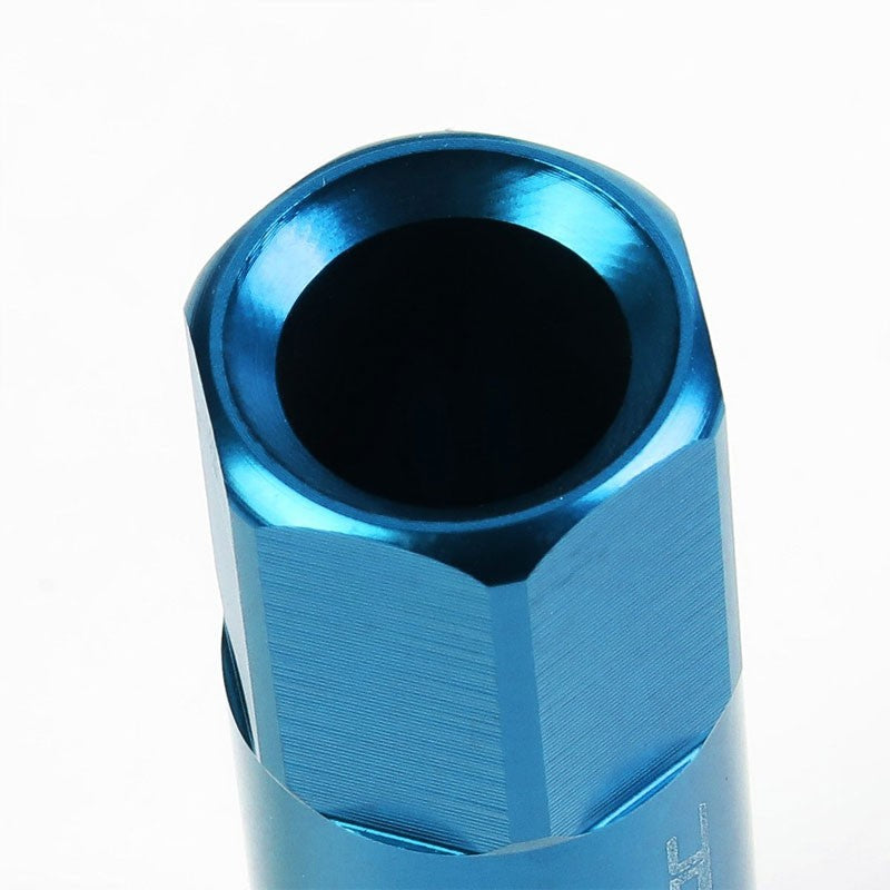 Light Blue Aluminum M12x1.50 20MM Hexagon Open Acorn Tuner 20x Conical Lug Nuts-Accessories-BuildFastCar