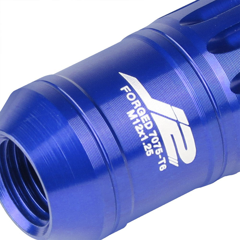 J2 Blue M12x1.25 Open End Acorn Tuner Lug Nuts