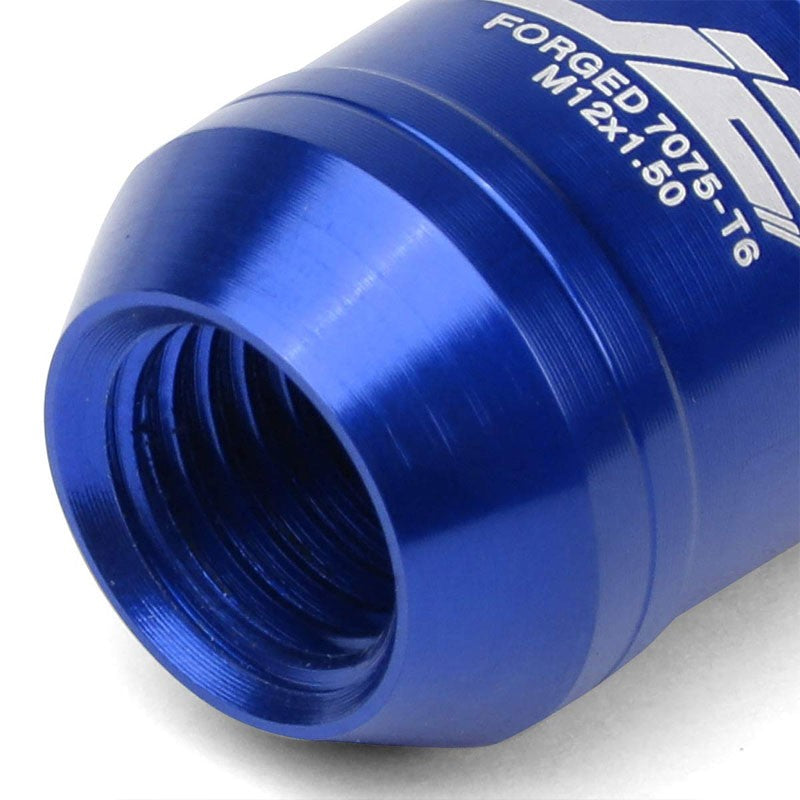 J2 Blue Open End Acorn Tuner M12 x 1.50 20MM OD/50MM 16 Lug Nuts+4 Lock Nuts-Car & Truck Wheels-BuildFastCar