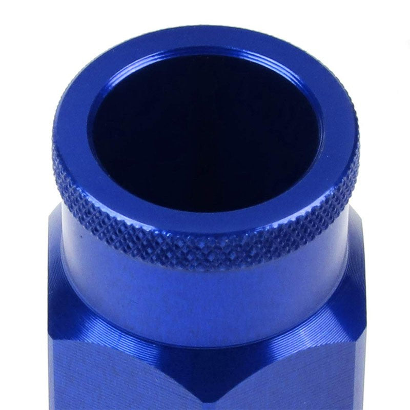 J2 Blue Open Knurled End Acorn Tuner M12 x 1.50 25MM OD/50MM Height Lug Nut Set-Car & Truck Wheels-BuildFastCar