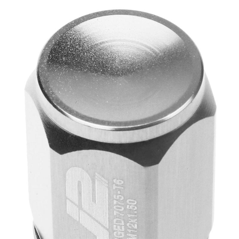 J2 Aluminum Silver Close End Acorn Tuner M12 x 1.50 20MM OD/50MM Height Lug Nuts-Car & Truck Wheels-BuildFastCar