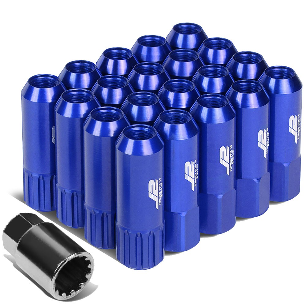 J2 Blue M12x1.25 Open End Acorn Tuner Lug Nuts