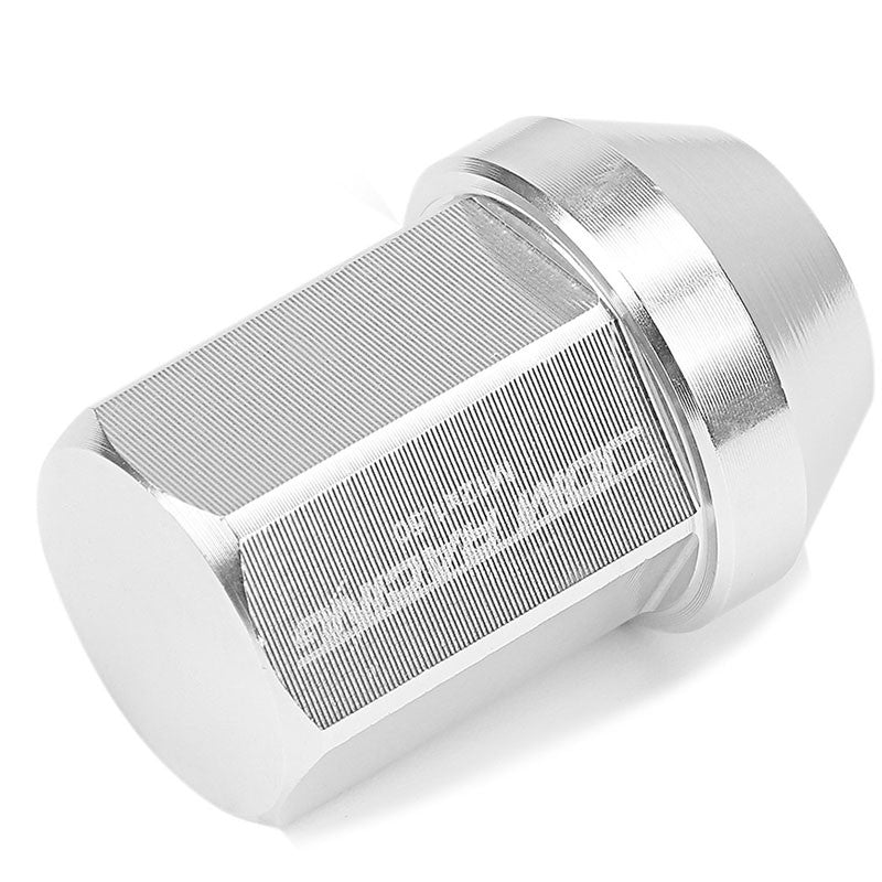 Silver Aluminum M12x1.50 35MM Short Close End Acorn Tuner 20x Conical Lug Nuts-Accessories-BuildFastCar