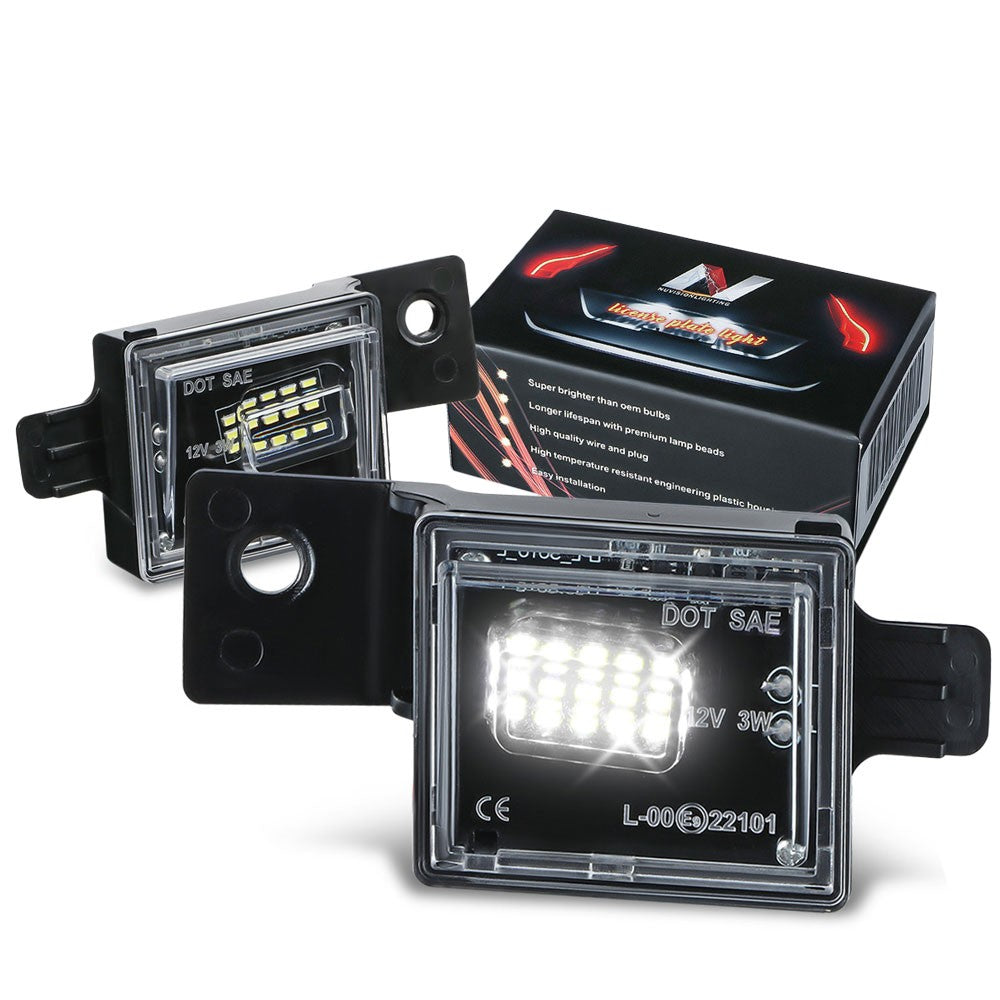 Nuvision Lighting LPL-ZTL-9076 White LED Rear License Plate Light Lamp LPL-ZTL-9076