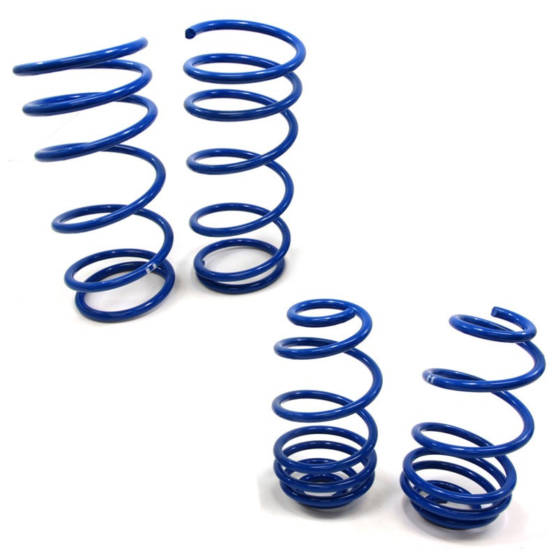Blue 2" Drop Manzo Race Sport Lowering Spring Coil work with 07-11 Nissan Versa C11