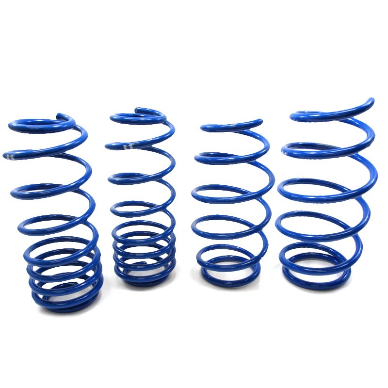Blue 1.5" Drop Manzo Racing Performance Lowering Spring work with 06-10 Toyota Yaris