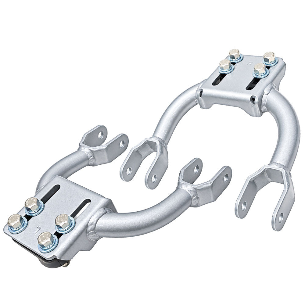 Manzo Silver Adjustable Front Upper Camber Kit 92-95 Honda Civic M2-010