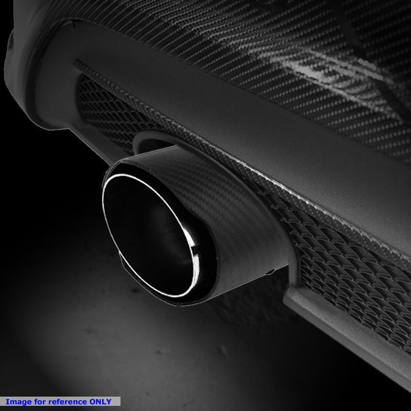 BFC-MUFT-CB-TY01 2.5"Pipe/3"Tip/3.5"OD Clamp-On Carbon Filber Pattern Exhaust Muffler End Tip
