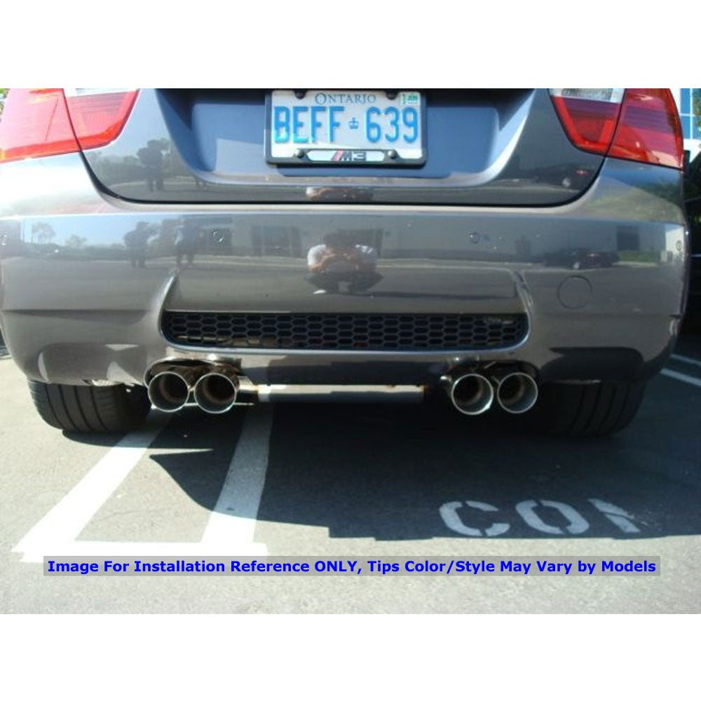 Megan Racing Supremo Axleback Exhaust Titanium Blue Tip For 08-13 BMW M3 E90 4DR