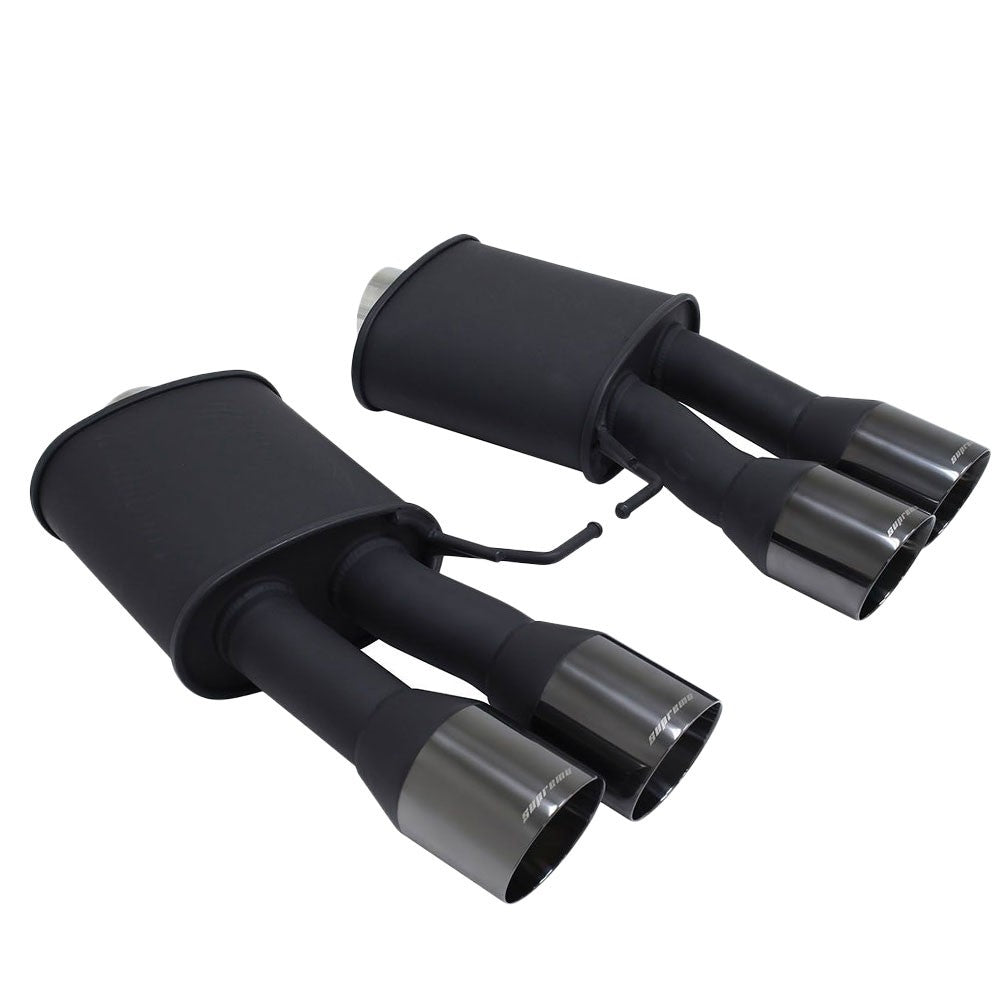 Megan Racing Supremo Axleback Exhaust Black Chrome Tip For 11-16 BMW M5 F10 4DR