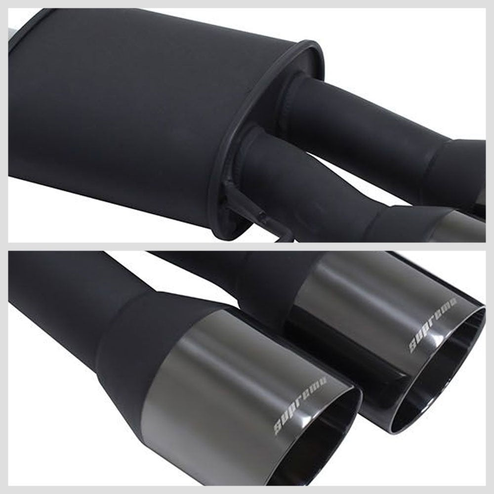 Megan Racing Supremo Axleback Exhaust Black Chrome Tip For 11-16 BMW M5 F10 4DR