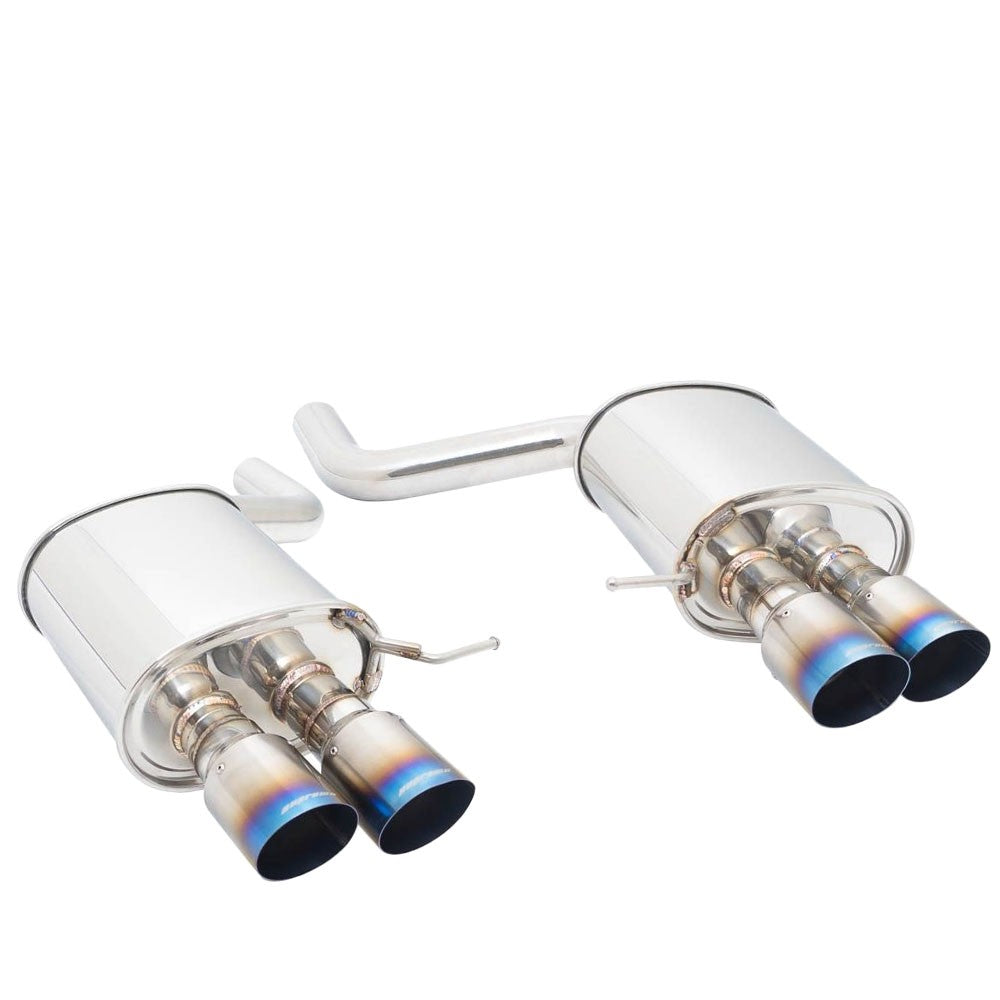Megan Racing Supremo Axleback Exhaust Titanium Blue Tips For 11-16 BMW F10 4DR