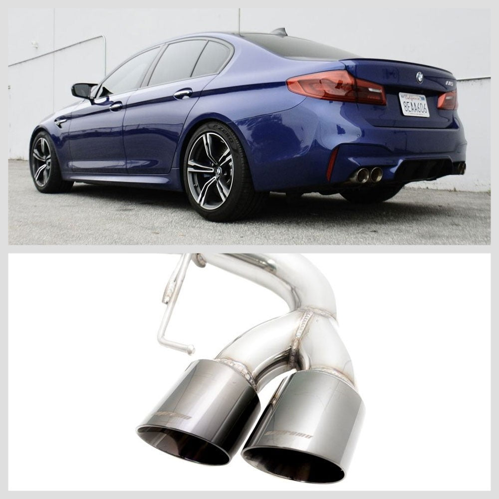 Megan Racing Supremo Axleback Exhaust System+Black Chrome Tip For 18+ BMW M5 F90