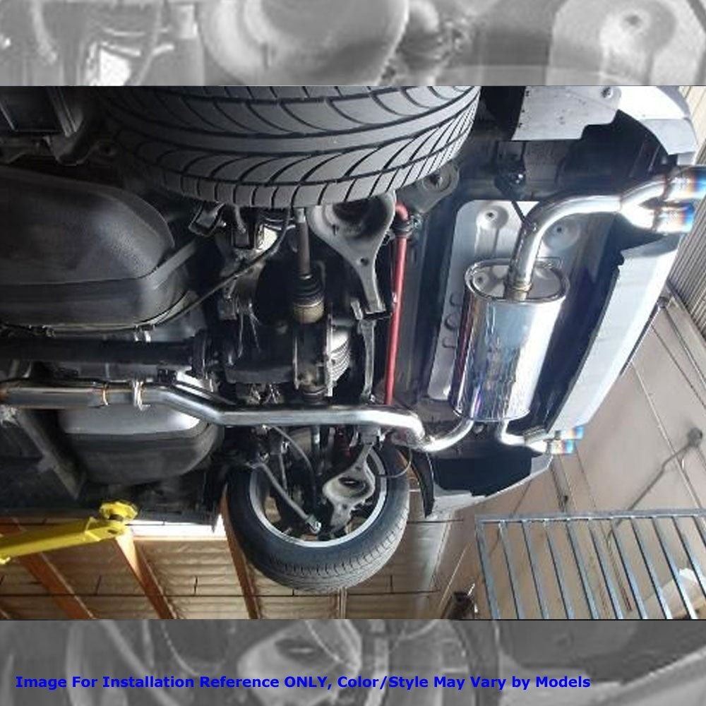 Megan RS Stainless ABE Exhaust System Roll Tip For 09-16 Genesis Coupe 2.0T BK