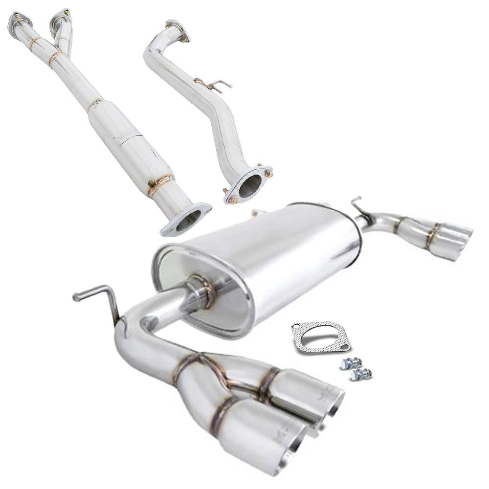 Megan Racing OE-RS Exhaust Axleback Downpipe 09-16 Genesis Coupe V6 BK MR-ABE-HG09-SRT+MIDPIPE-HG09V6