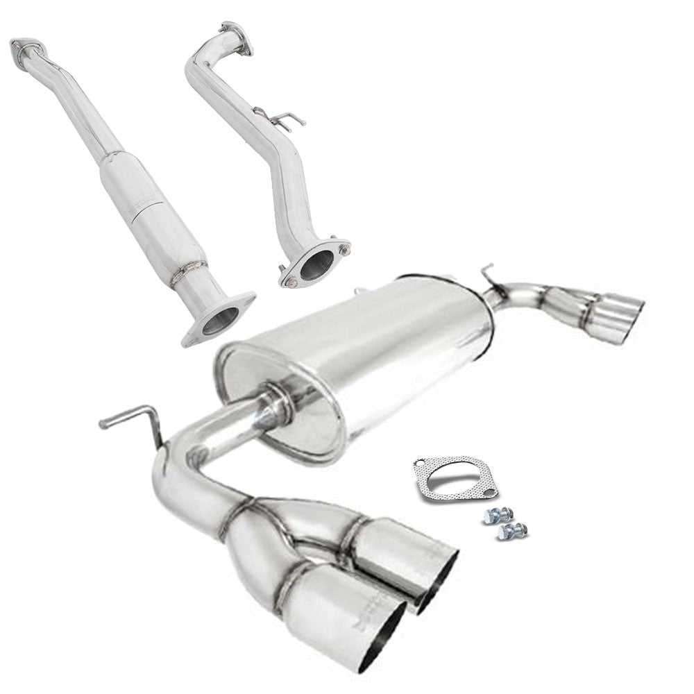 Megan OE-RS Exhaust Axleback Downpipe 09-16 Genesis Coupe 2.0T BK MR-ABE-HG09-SS+MIDPIPE-HG0920T