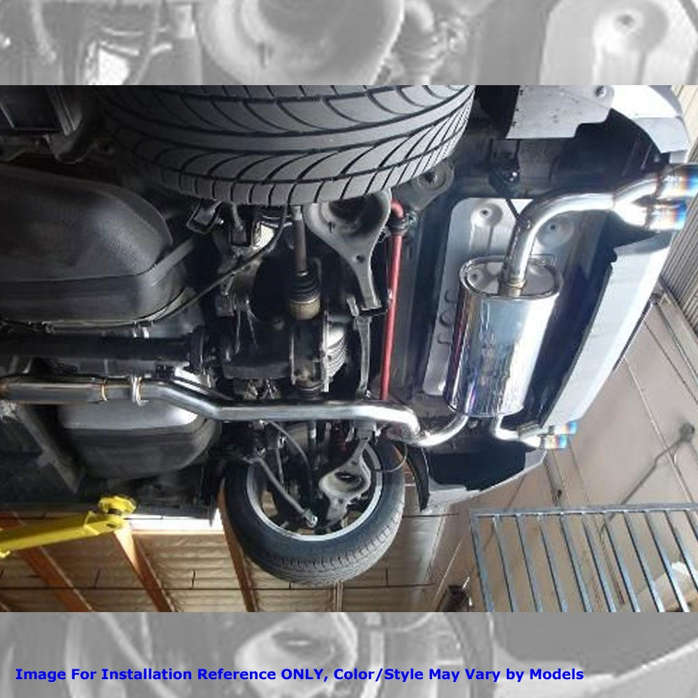 Megan RS Stainless ABE Exhaust System Burnt Roll Tip For 09-16 Genesis Coupe V6