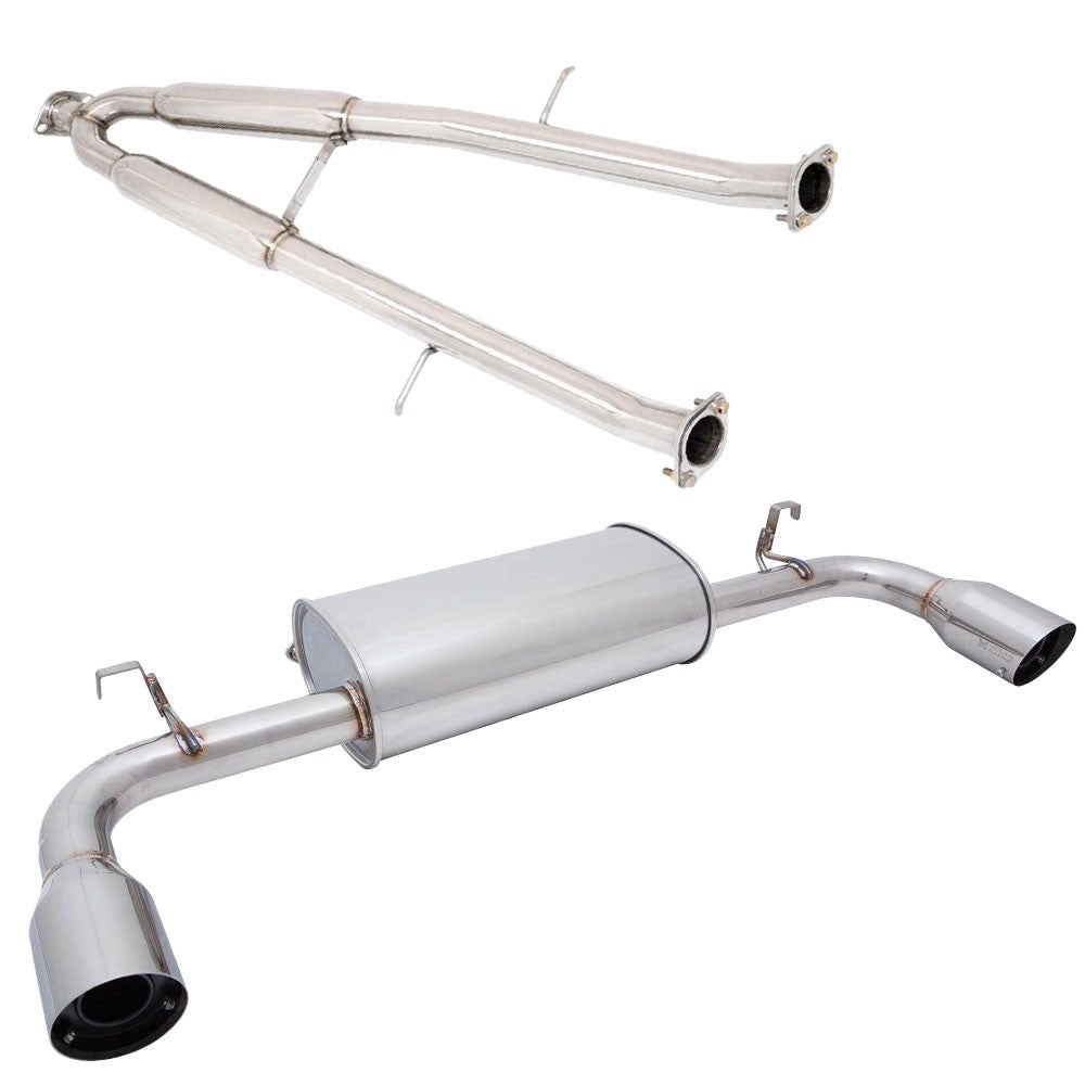 Megan OE-RS Exhaust Axleback Downpipe 02-10 Lexus SC430 4.3L V8 Z40 MR-ABE-LSC01+MIDPIPE-LSC01