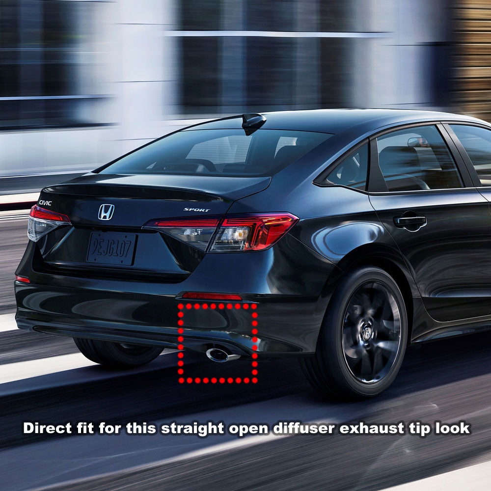 Megan Racing DS-Series Catback System w/Single Tips For 22+ Honda Civic Sedan Sport/Si FE MR-CBS-HC22-DS