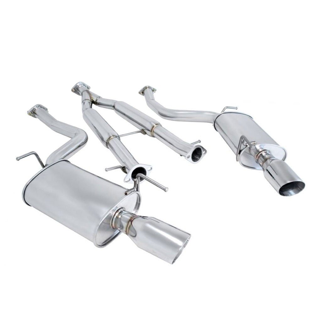Megan OE-RS Catback Exhaust Kit Oval Tip+Midpipe For 07-08 G35/09-13 G37 4DR