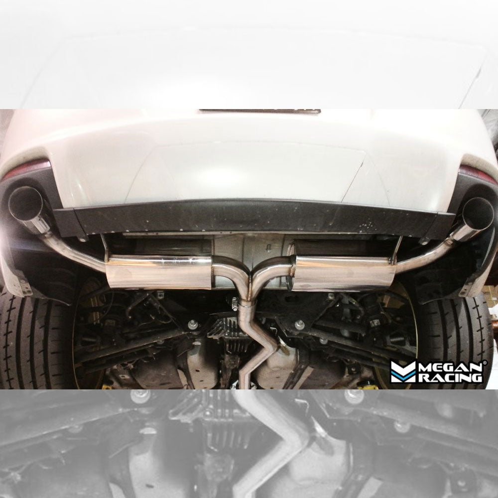 Megan RS Series CBS Exhaust System Burnt Ti-Tip For 04-08 Mazda RX8 13B-MSP SE3P