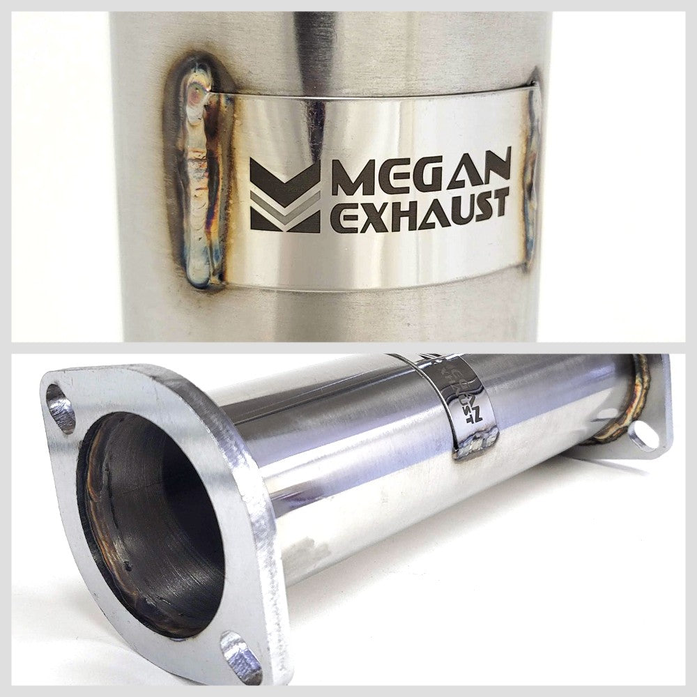 Megan DS CBS Exhaust System 4.5" Burnt Tip For 08-13 G37/14-15 Q60 Coupe RWD V36