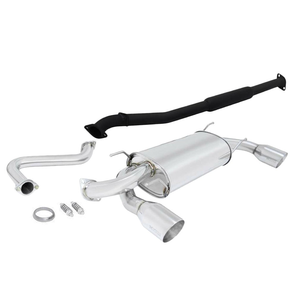Megan Racing OE-RS Chrome Black Catback Exhaust 13-20 FR-S/BRZ/86 MR-CBS-SFR12-OEB-M+SRT-R