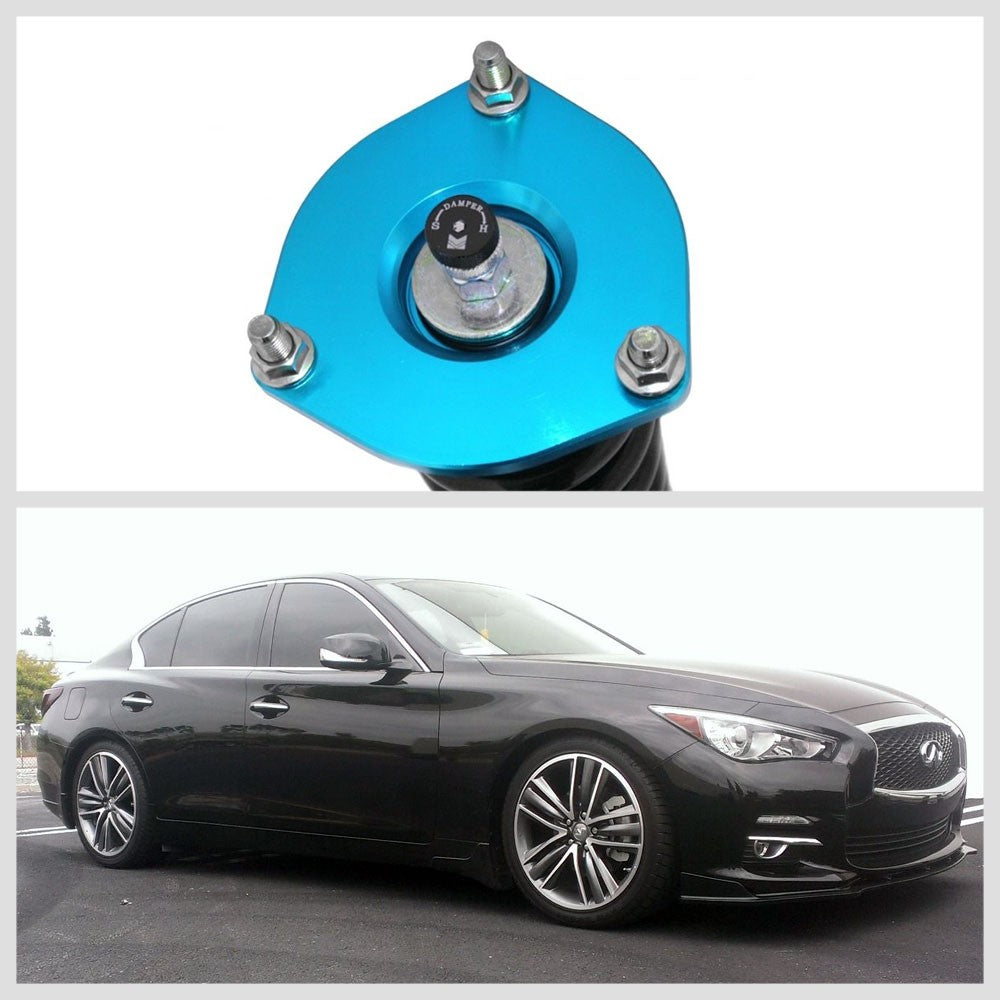 Megan Racing EZII Series Street Blue Coilover Damper Springs For 09-19 Q50 V37