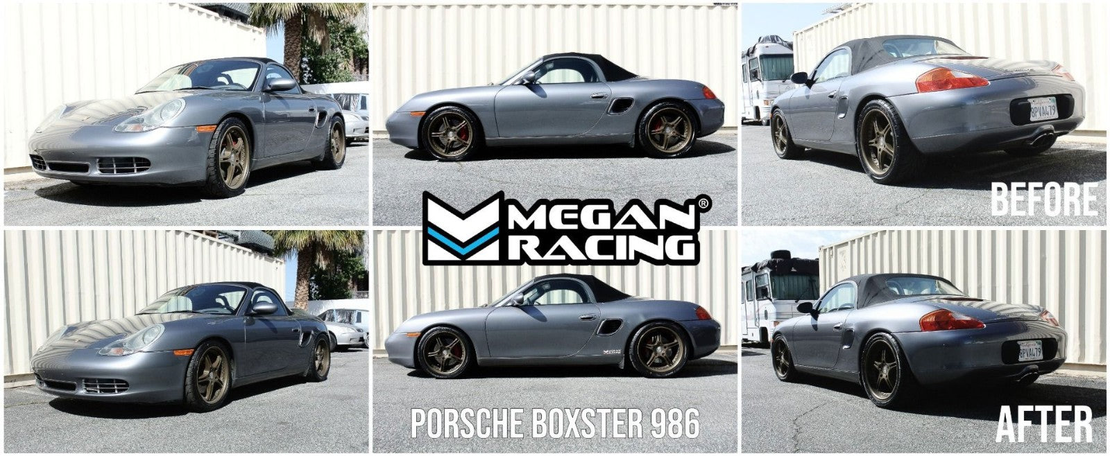 Megan Racing Euro II Adjustable Coilover Springs For 96-04 Porsche Boxster 986