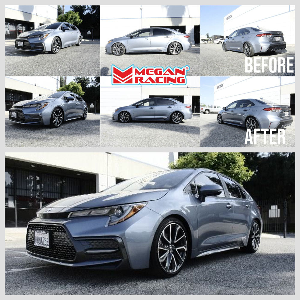 Megan Racing Blue EZII Series Coilover Springs Kit For 20+ Toyota Corolla Sedan