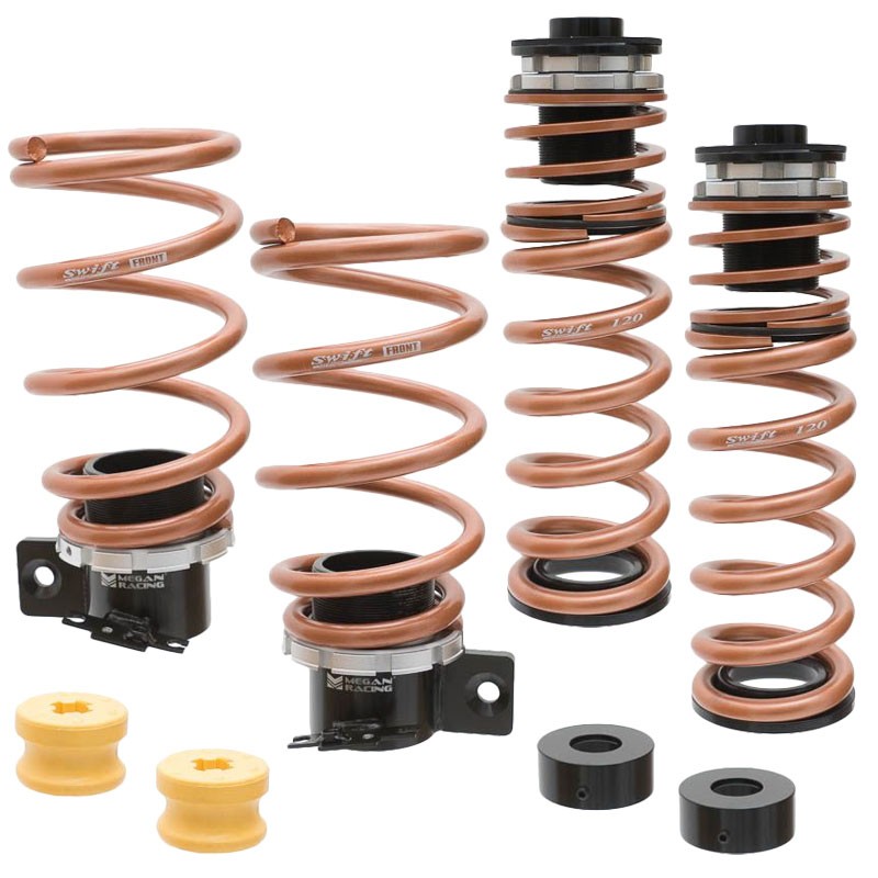 Megan Racing Gold Stainless Steel Pro-S Lowering Spring Set For 16-17 BMW M2-Shocks & Springs-BuildFastCar
