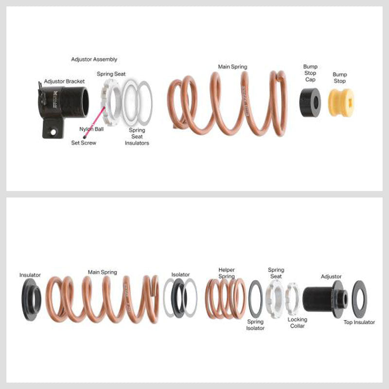 Megan Pro-S 20mm Adjust Lowering Swift Springs For BMW 16-21 M2 F87 / 15-19 M3 F80 / 15-20 M4 F82 F83