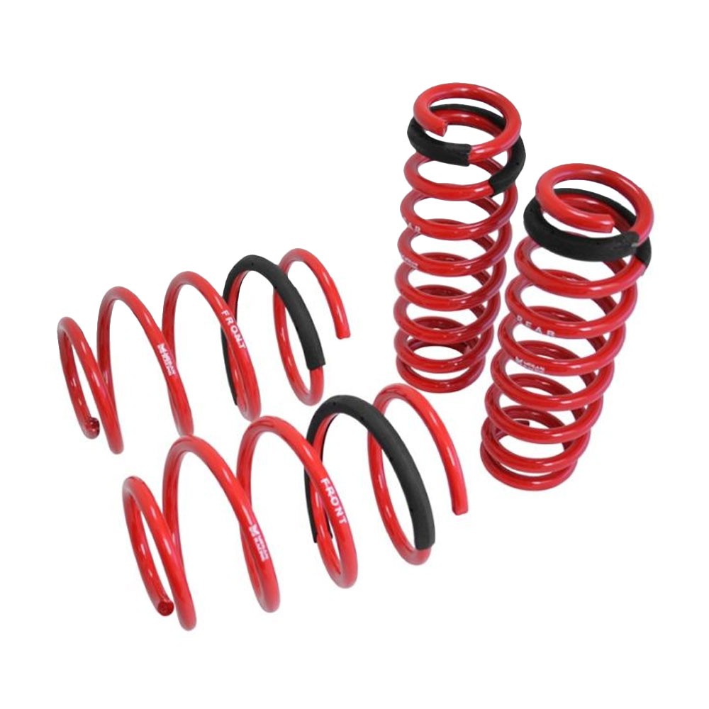 Megan Racing Front Rear Steel Red Euro-Version Lowering Springs Kit For BMW 1-Series E82 E88