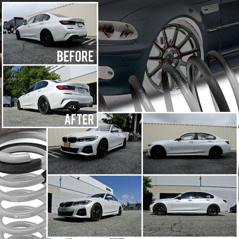 Megan Racing Red Euro-Version Lowering Springs 19+ BMW G20 3-Series RWD