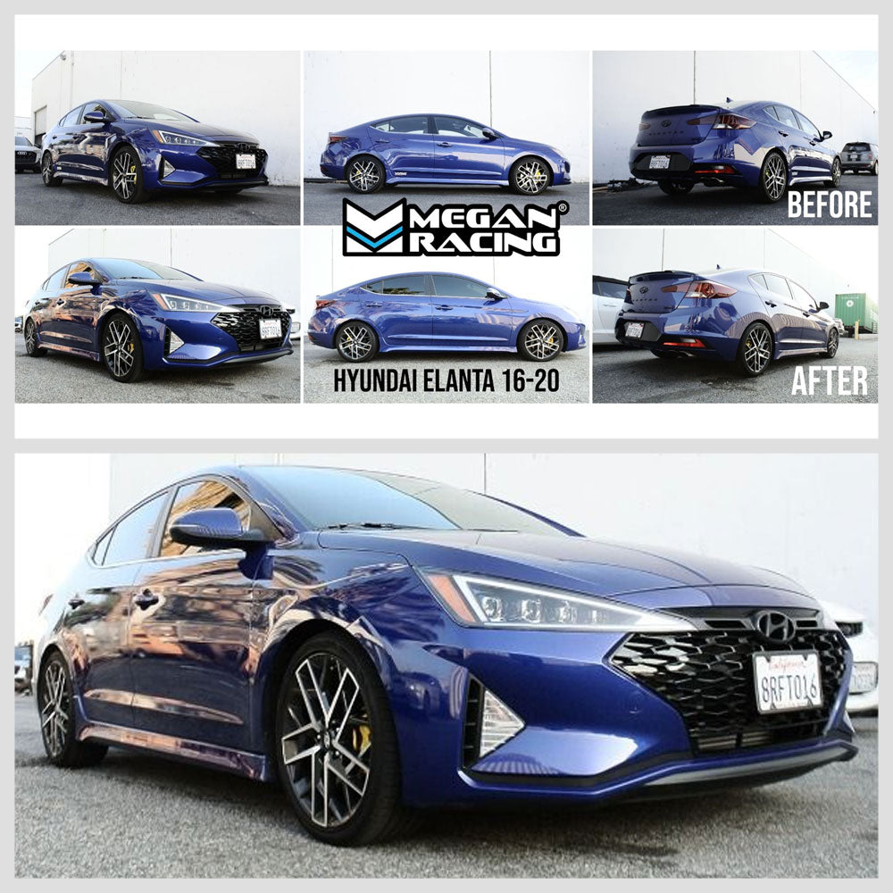 Megan Racing 4Pcs Orange Lowering Springs Kit For 16-20 Elantra GT AD Multi-link