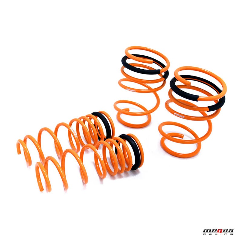 Orange 2" Drop Megan Race Lowering Spring Coil work with 93-97 Toyota Corolla Sedan