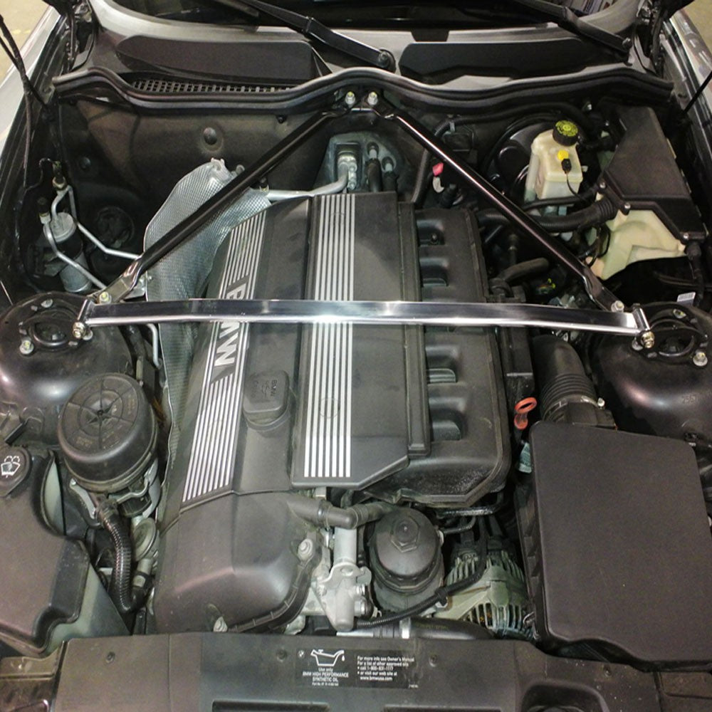Megan Racing Front Upper Polish Race Tower Brace Strut Bar For 02-08 BMW Z4 N55-Strut Bar & Parts-BuildFastCar