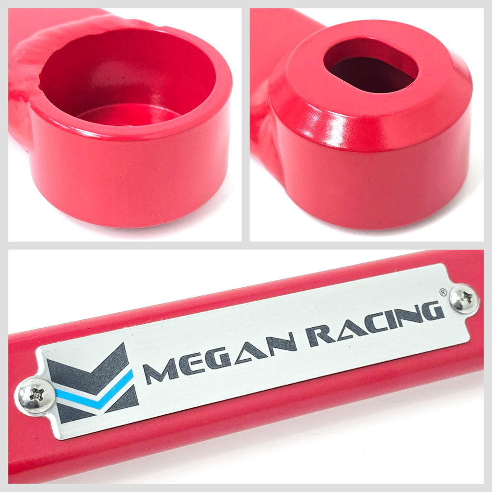 Megan Racing Rear Lower Red Race Spec Strut Bar For 06-11 Honda Civic MR-SB-HC06RL-R