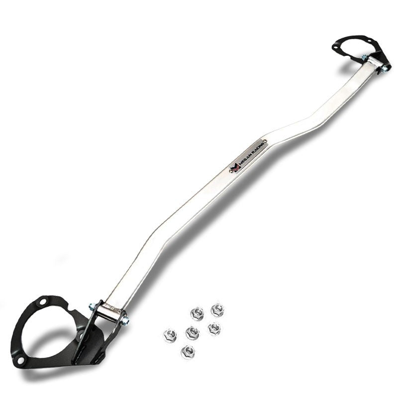 Megan Racing Polish Steel/Aluminum Front Upper Strut Bar For 17-19 Honda Civic-Strut Bar & Parts-BuildFastCar