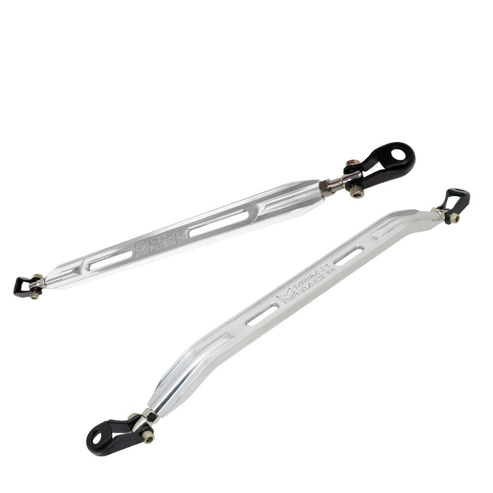 Megan Polish Front Lower/Rear Lower Strut Bar 90-01 Integra Civic MR-SB-HC88FL-P+RL-P