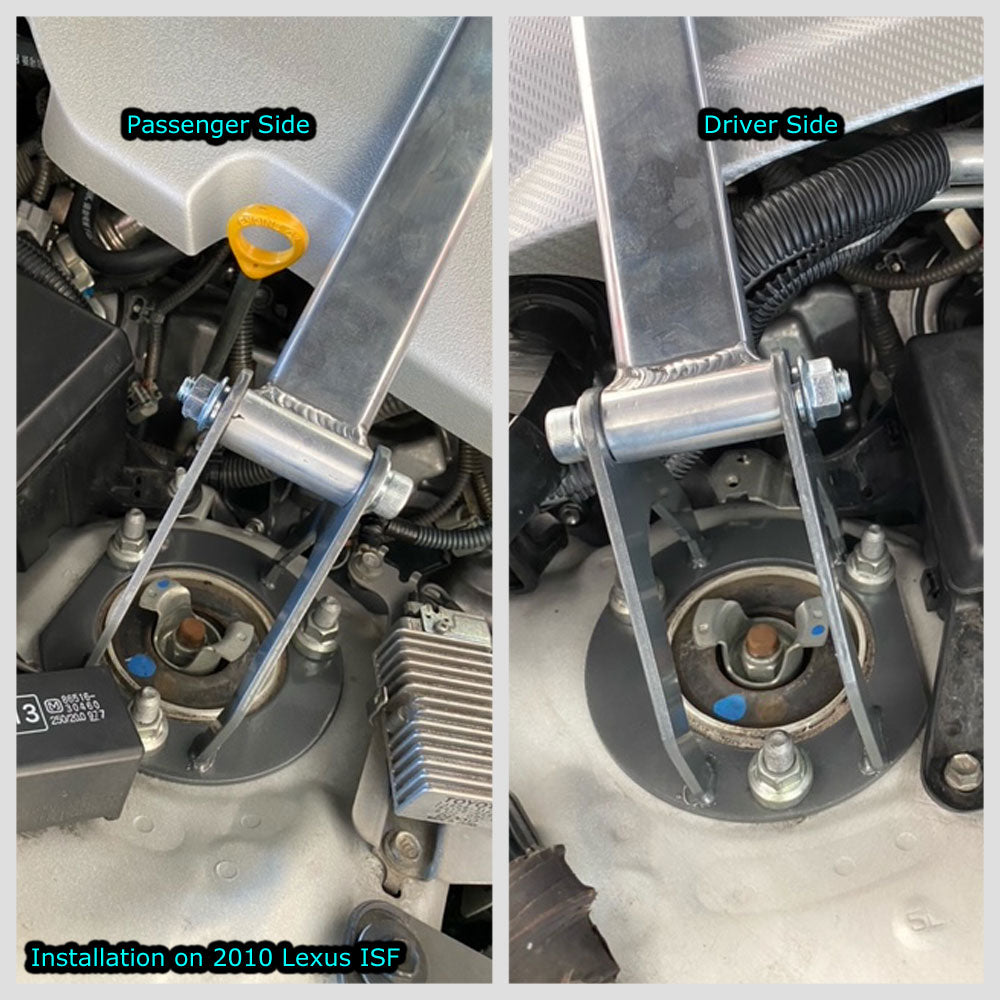 Megan Front Upper Race Tower Brace Strut Bar For 06+ IS250 IS350 ISF GS350 RC300 MR-SB-LI06FU-1P