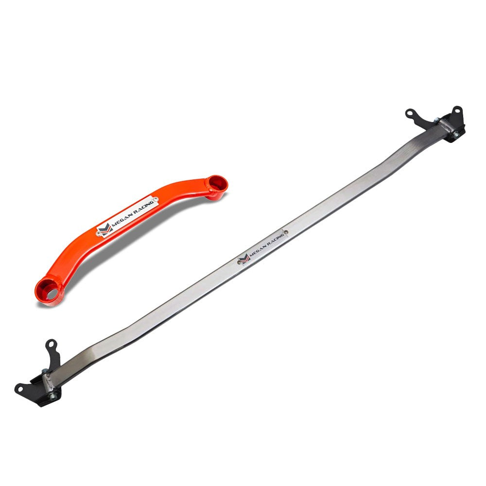 Megan Racing Strut Bar Front Upper Rear Lower 06-18 Toyota RAV4 FWD MR-SB-LNX15FU-1P+TR413FWRL-R