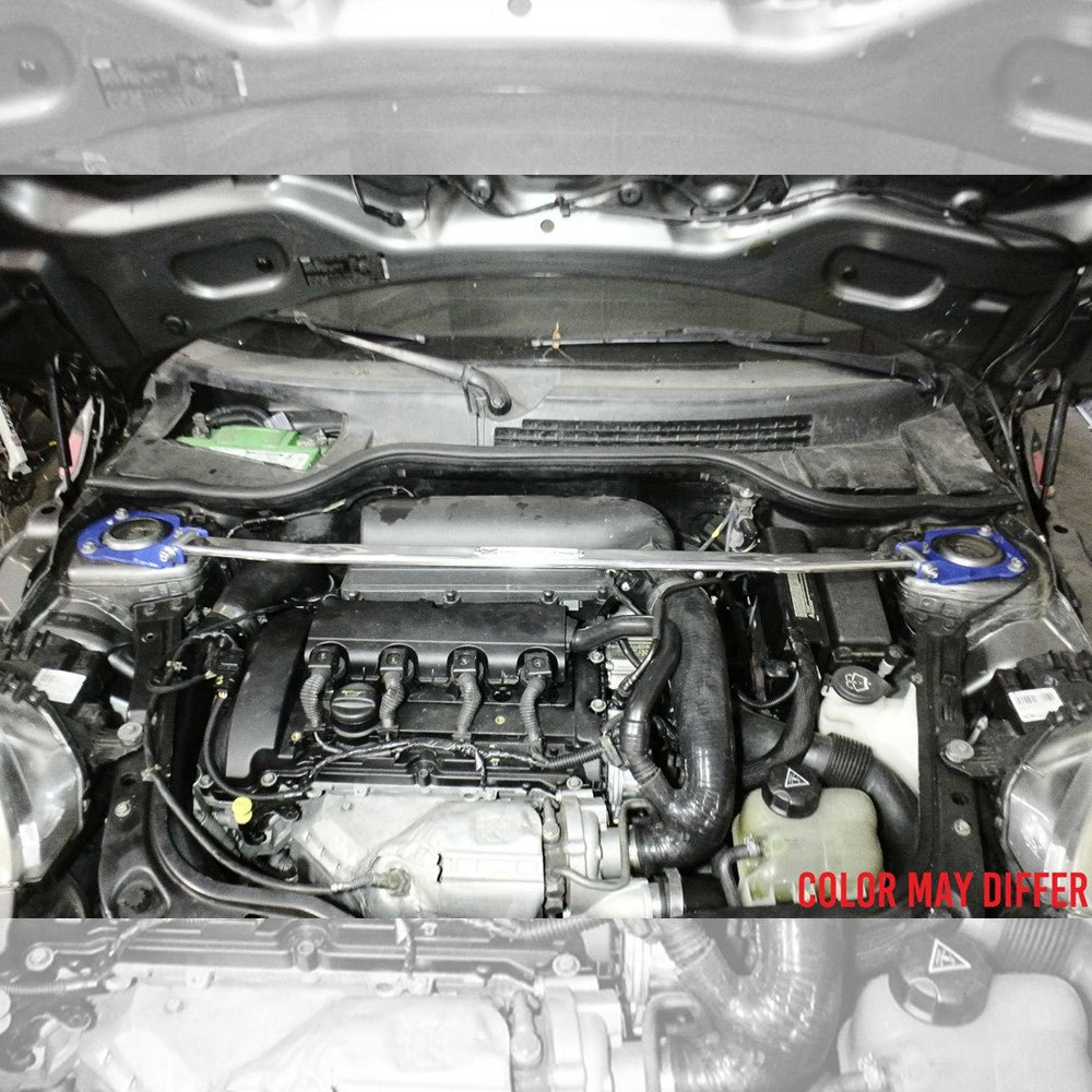 Megan Polish Front Upper Strut Bar Tower Brace For 08-14 Mini Cooper R56/R57