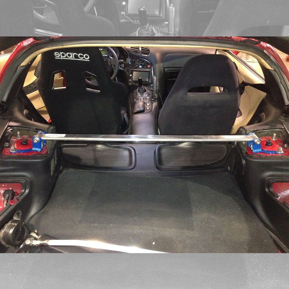 Megan Rear Upper Aluminum Race Spec Strut Bar Tower Brace For 93-02 Mazda RX-7 FD FD3S